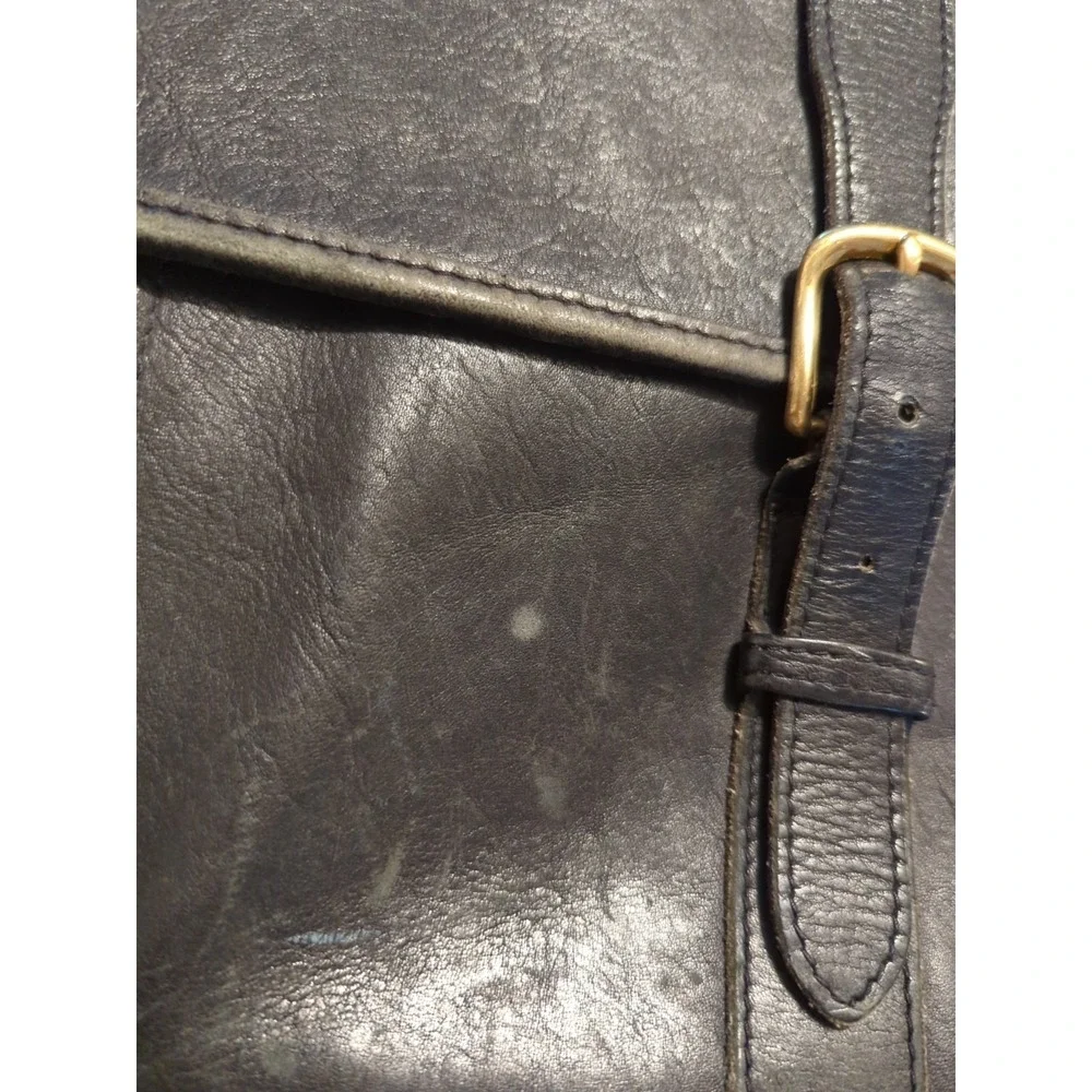 Vintage Leather JACK GEORGE Professional Business Lawyer Briefcase‎ Bag Mens